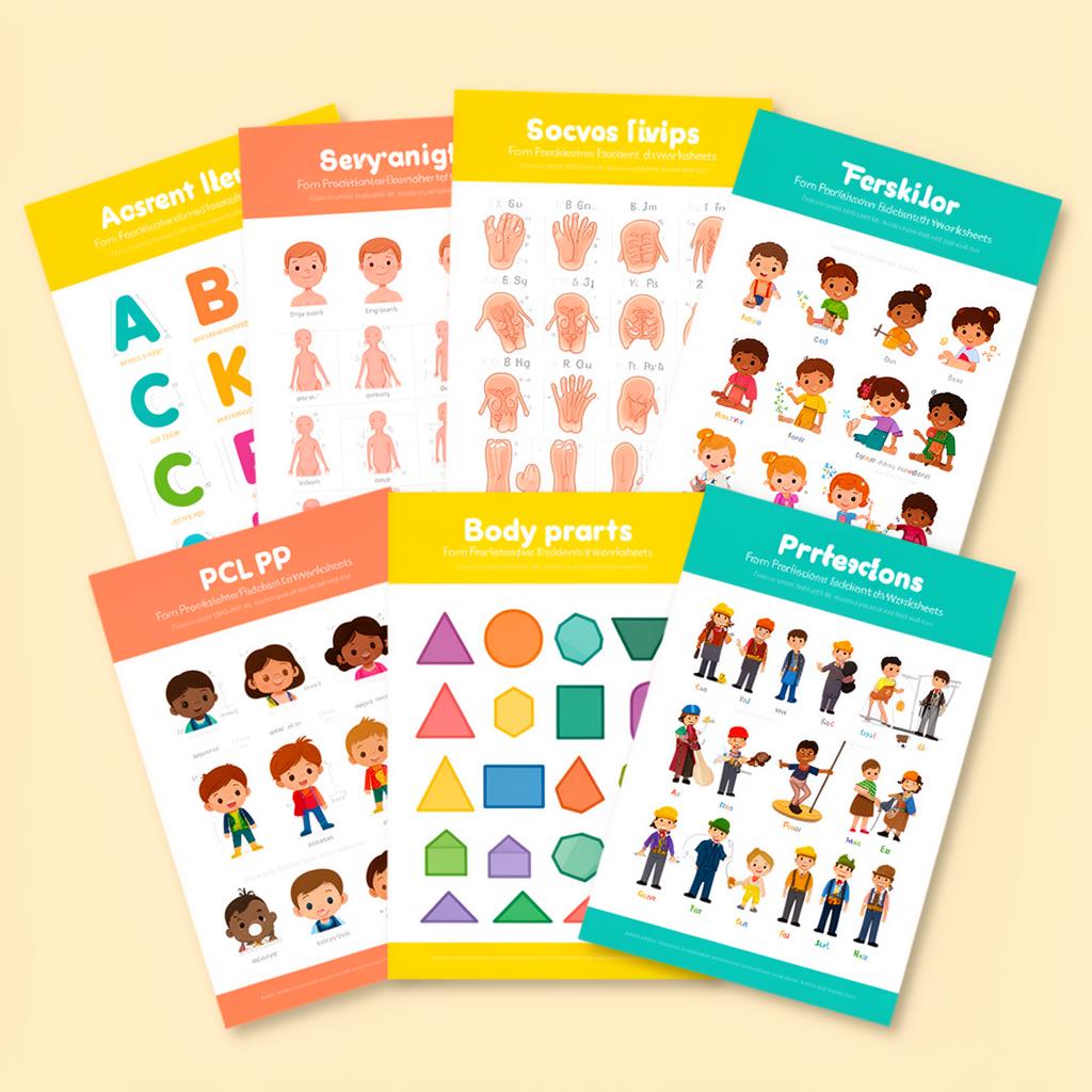 Mockup dos materiais em PDF